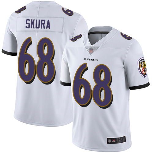 Baltimore Ravens Limited White Men Matt Skura Road Jersey NFL Football #68 Vapor Untouchable